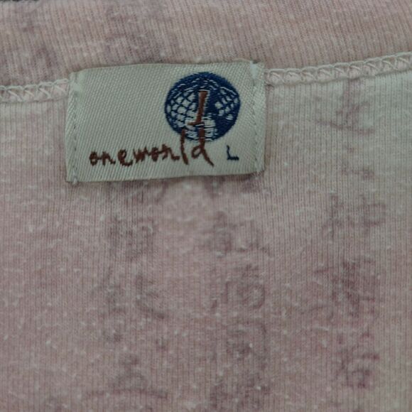 One World Womens Blouse Multi-Color Size Large Polyester Blend Long Sleeve - Picture 6 of 12